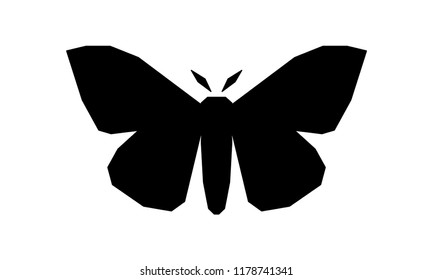 Imperial Moth (Eacles imperialis) vector illustration isolated on a white background