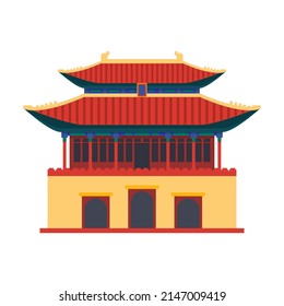 Imperial palace or residence, vector icon, clipart