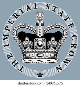 The Imperial State Crown. EPS 8, CMYK