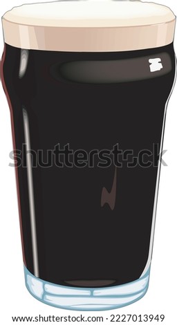 Imperial Stout Beverage Vector Illustration