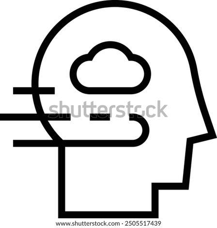impermanence icon. Thin linear style design isolated on white background