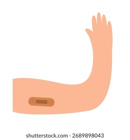 Implant contraception concept. vector illustration