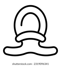 Implantat-Kontrazeption-Symbol-Umrissvektor. Gesundheit von Frauen. Geburtenkontrolle