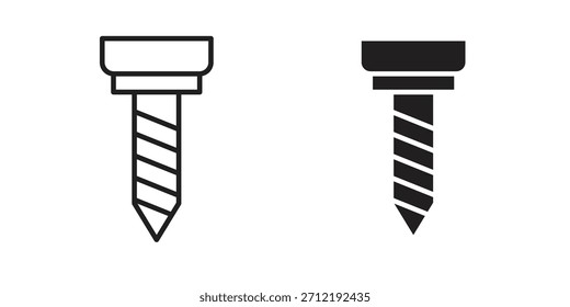 Implant Fixture paquete de iconos. Elemento de diseño de icono de Vector plano.