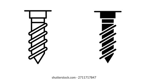 Icono del accesorio del implante en estilo linear y plano fino. sistema del signo y del símbolo