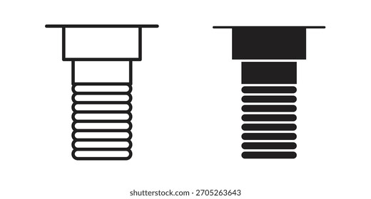 Implant Fixture icon Vector isolated design element. EPS10