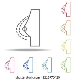 implant icon. Elements of plastic syrgery in multi color style icons. Simple icon for websites, web design, mobile app, info graphics