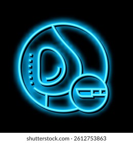 implant surgery neon light sign vector. implant surgery illustration
