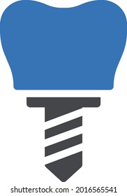 implant vector glyph colour icon