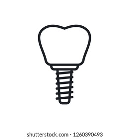 implant vector icon