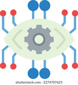 Estilo plano del icono del vector de implante
