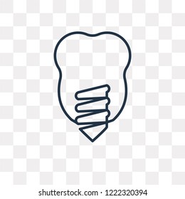 Implant vector outline icon isolated on transparent background, high quality linear Implant transparency concept can be used web and mobile