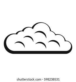 imple illustration of sky cloud vector icon for web