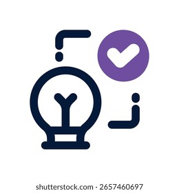 ícone implementar duotônico. Ícone vetorial moderno e elegante para sites, aplicativos móveis, materiais de marketing e design corporativo. Totalmente dimensionável e pronto para uso.
