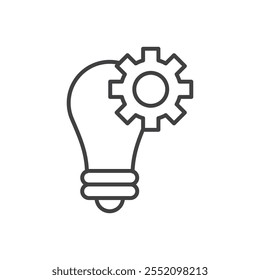 Implement icon. line style vector icon.