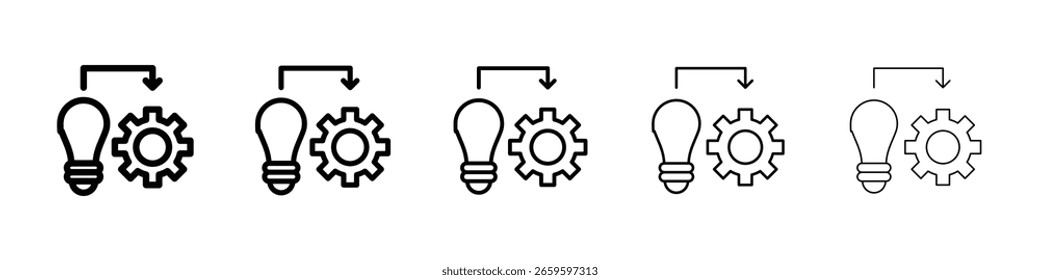 Implement icon or logo illustration outline black style