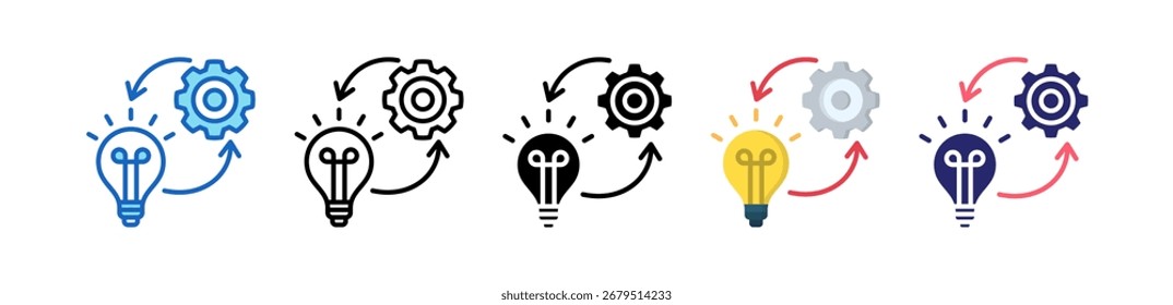 Implement Icon Multiple Style Set Collection.