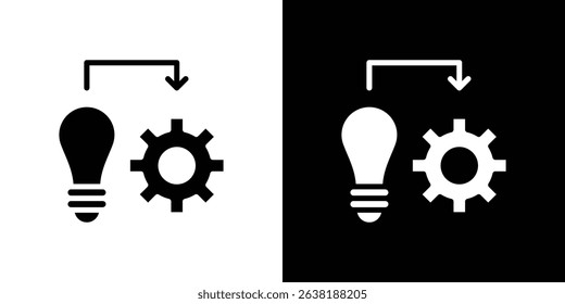 Implement icon Vector in flat style. Collection silhouettes