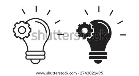 Implement icon vector Illustration and outline Icons. vector silhouette.