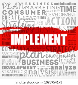 Implement word cloud collage, business concept background