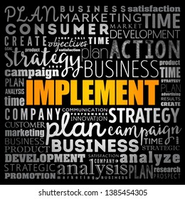Implement word cloud collage, business concept background