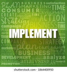 Implement word cloud collage, business concept background