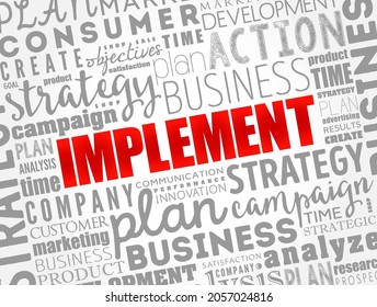 Implement word cloud collage, business concept background