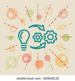 Implementation. Concept business vector illustration.