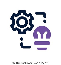 implementation duotone icon. Sleek and modern vector icon for websites, mobile apps, marketing materials, and corporate design. Fully scalable and ready to use.
