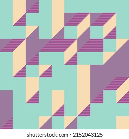 Implementation of Edward Zajec’s “Il Cubo” from 1971. Essentially a Truchet tile set of 8 tiles and rules for placement art illustration