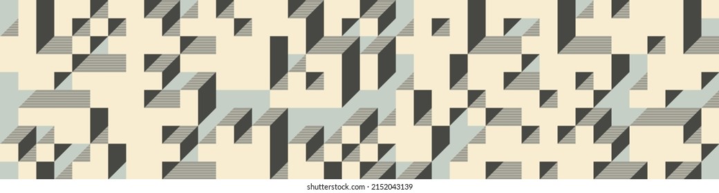 Implementation of Edward Zajec’s “Il Cubo” from 1971. Essentially a Truchet tile set of 8 tiles and rules for placement art illustration