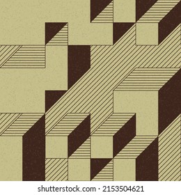 Implementación de "Il Cubo" de Edward Zajec desde 1971. Esencialmente un conjunto de mosaico de Truchet de 8 baldosas y reglas para la ilustración de arte de colocación