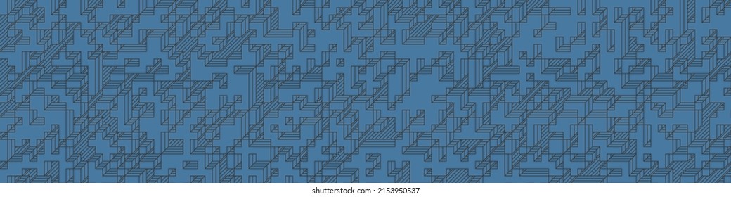 Implementation of Edward Zajec’s “Il Cubo” from 1971. Essentially a Truchet tile set of 8 tiles and rules for placement art illustration