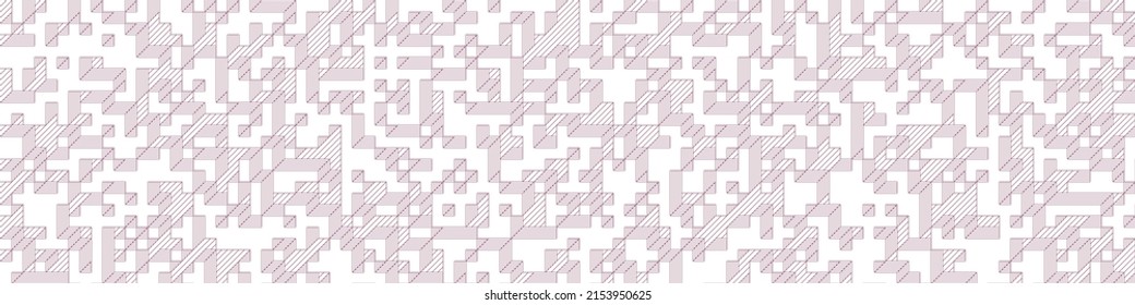 Implementation of Edward Zajec’s “Il Cubo” from 1971. Essentially a Truchet tile set of 8 tiles and rules for placement art illustration