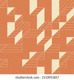 Umsetzung von Edward Zajec's "Il Cubo" von 1971. Im Wesentlichen eine Reihe von Truchet-Fliesen und Regeln für die Platzierung von Kunstillustrationen