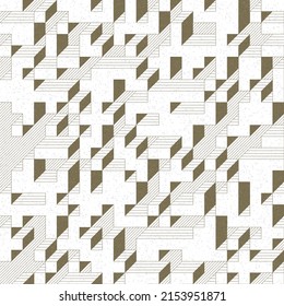 Implementación de "Il Cubo" de Edward Zajec desde 1971. Esencialmente un conjunto de mosaico de Truchet de 8 baldosas y reglas para la ilustración de arte de colocación