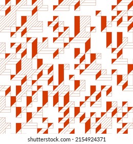 Implementation of Edward Zajec’s “Il Cubo” from 1971. Essentially a Truchet tile set of 8 tiles and rules for placement art illustration