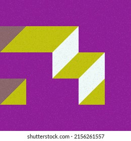 Implementación de "Il Cubo" de Edward Zajec desde 1971. Esencialmente un conjunto de mosaico de Truchet de 8 baldosas y reglas para la ilustración de arte de colocación