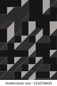 Implementación de "Il Cubo" de Edward Zajec desde 1971. Esencialmente un conjunto de mosaico de Truchet de 8 baldosas y reglas para la ilustración de arte de colocación