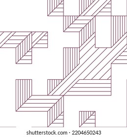 Implementación de "Il Cubo" de Edward Zajec desde 1971. Esencialmente un conjunto de mosaico de Truchet de 8 baldosas y reglas para la ilustración de arte de colocación