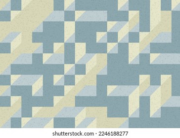 Implementación de "Il Cubo" de Edward Zajec desde 1971. Esencialmente un conjunto de mosaico de Truchet de 8 baldosas y reglas para la ilustración de arte de colocación