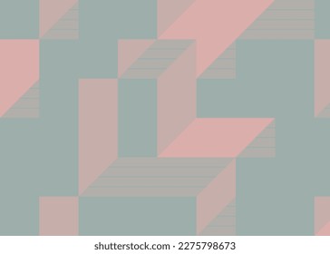 Implementation of Edward Zajec’s “Il Cubo” from 1971. Essentially a Truchet tile set of 8 tiles and rules for placement art illustration