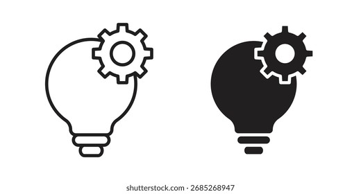 Icono de implementación en blanco y negro