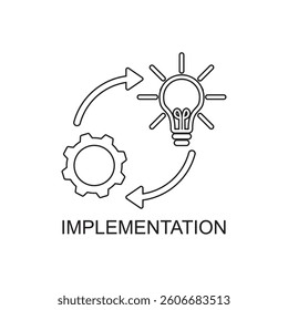 implementation icon , business icon