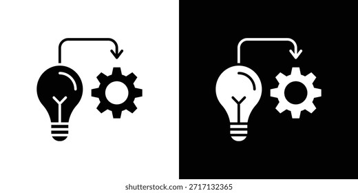 Icono de la implementación, icono del estilo del glifo para el Sitio web o el App móvil