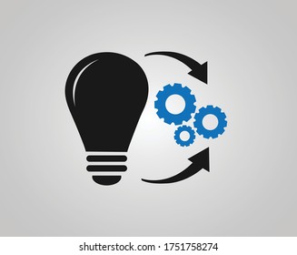 Implementation icon. idea icon vector illustration 
