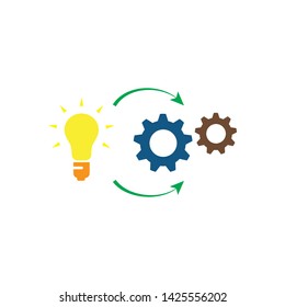 implementation icon, illustration design template