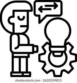 Implementation Icon Line Vector Illustration