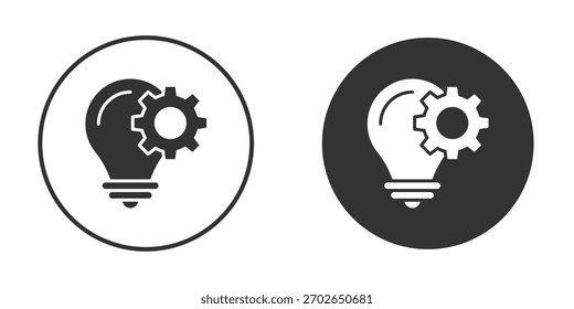 Plantilla de ilustración de diseño de logotipo de icono de implementación. Estilo sólido
