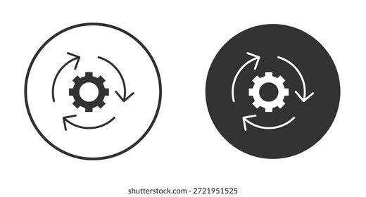 Ícone de implementação forma silhueta gráfico simples clipart símbolos